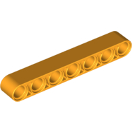 Lego Technic Beam 1 x 7 Thick / Bright Light Orange