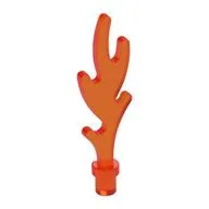 Wave / Flame Rounded with Base Rim / Trans-Neon Orange