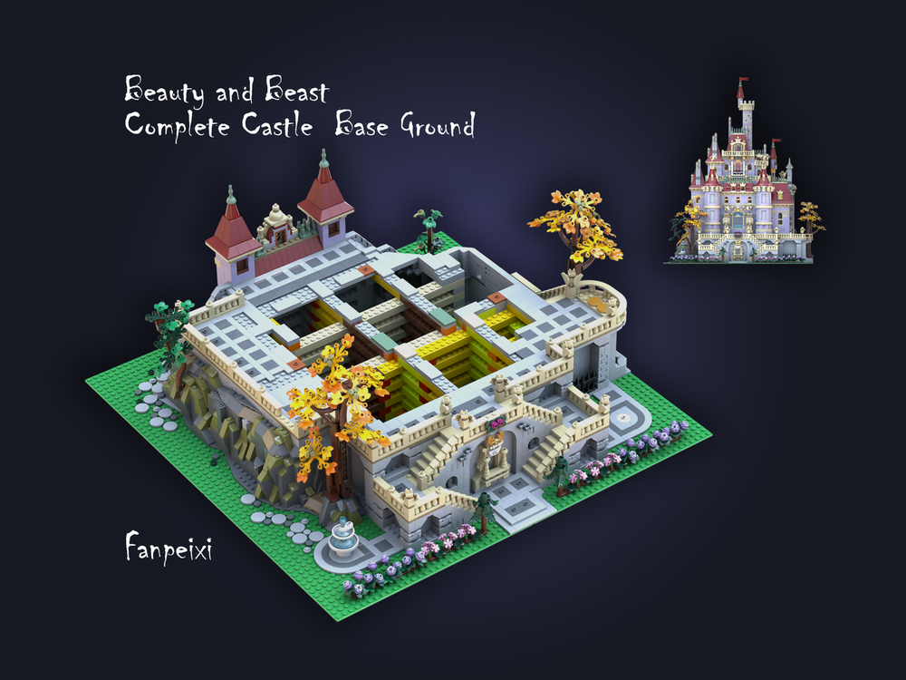 Lego Beauty and Beast Castle Complete Base Ground