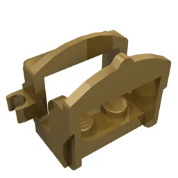 Animal / Creature Accessory, Saddle [Two Clips] / Pearl Gold