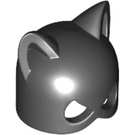 Mask with Cat Ears [Type 2] (Catwoman) / Black