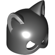 Lego Mask with Cat Ears [Type 2] (Catwoman) / Black