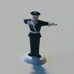 HO Scale Accessory Policeman Both Hands Left / [No Color/Any Color]