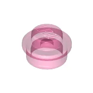 Plate Round 1 x 1 with Solid Stud / Trans-Dark Pink
