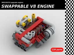 Swappable turbocharged V8 engine
