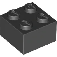 Brick 2 x 2 / Black