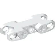 Technic Axle and Pin Connector 2 x 5 with Two Ball Joint Sockets [Closed Sides] [Closed Axle Holes] / White