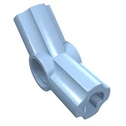 Technic Axle and Pin Connector Angled #4 - 135° / Bright Light Blue