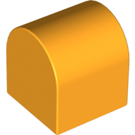 Lego Duplo Brick 2 x 2 x 2 Curved Top / Bright Light Orange