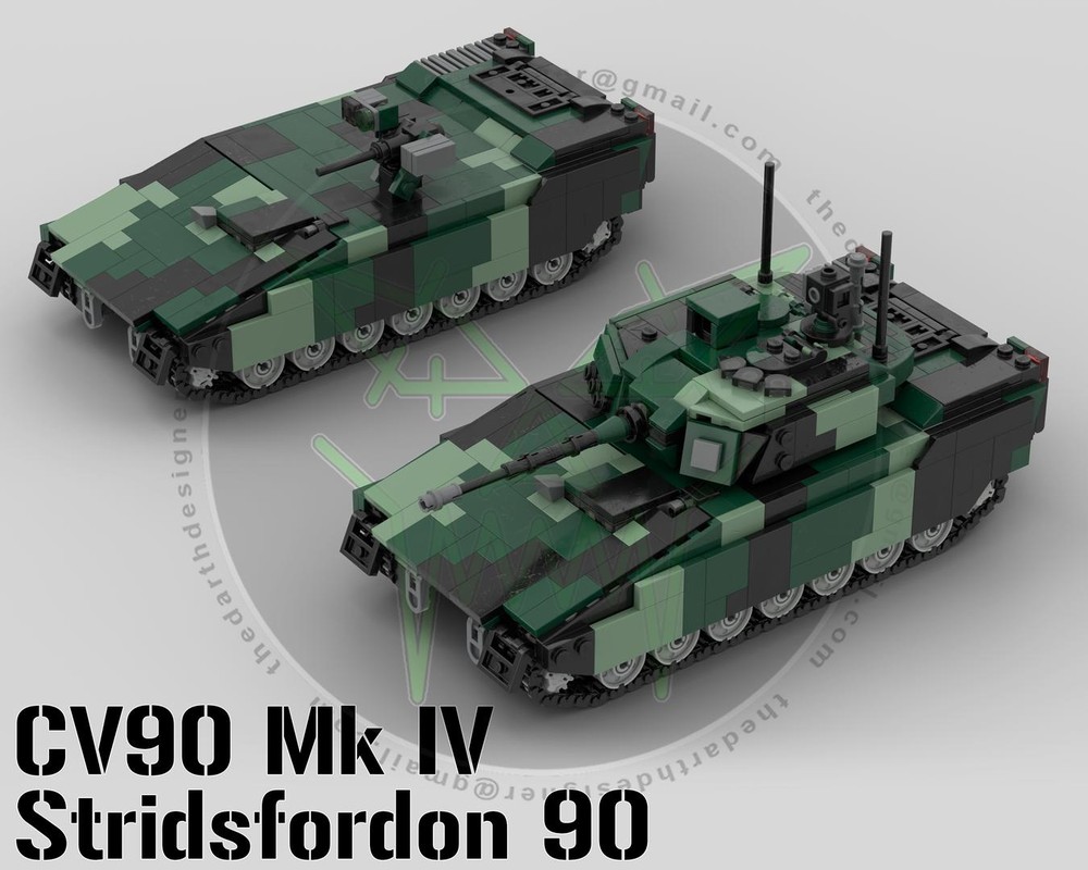 Lego CV90 Mk IV | Stridsfordon 90 - 1:35 Scale
