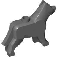 Lego Animal, Dog / Wolf / Dark Bluish Gray