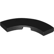Tile 3 x 3 Curved, Macaroni / Black