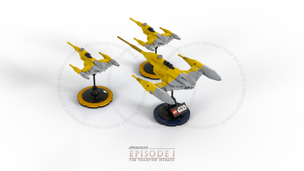 Lego Micro/Ultramicro Size N-1 Starfighters for Diorama