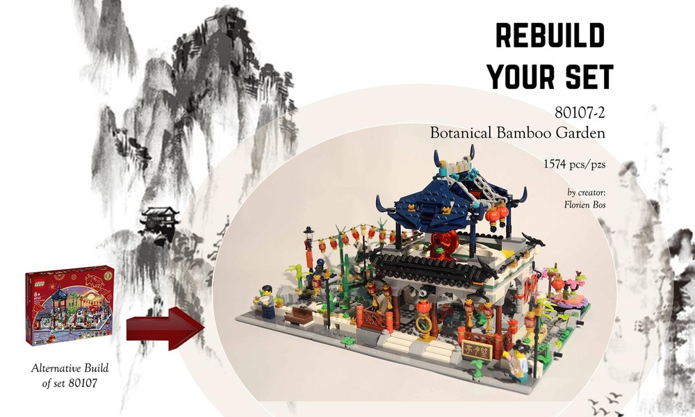 Lego 80107-2 Botanical Bamboo Garden / Rebuild Your Set