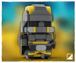 Helldivers 2 LEGO Brickheadz MOC ~ B-01 Tactical Armor