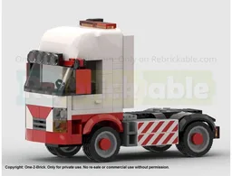 Cabover with 20ft Container trailer