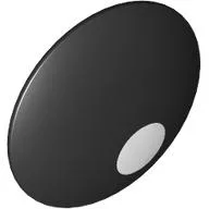 Shield Round Bowed with White Dot Print