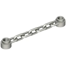 Chain 6L [5 Links] / Flat Silver