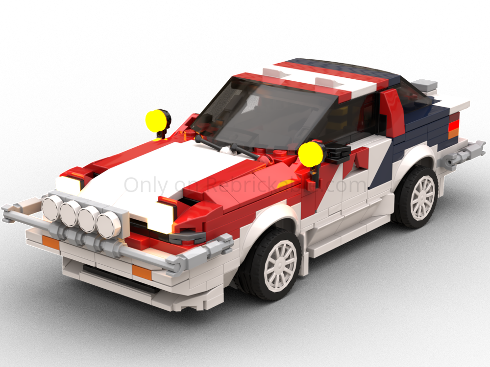 Lego Nissan Silvia'90-SAFARi Rally 1990 / Preston's Nissan Silvia 200 SX / 'SCARLETT IMPULSE' (LiTE series, class Silvia)