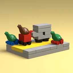 Frog street scene