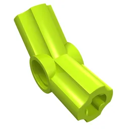 Technic Axle and Pin Connector Angled #4 - 135° / Lime