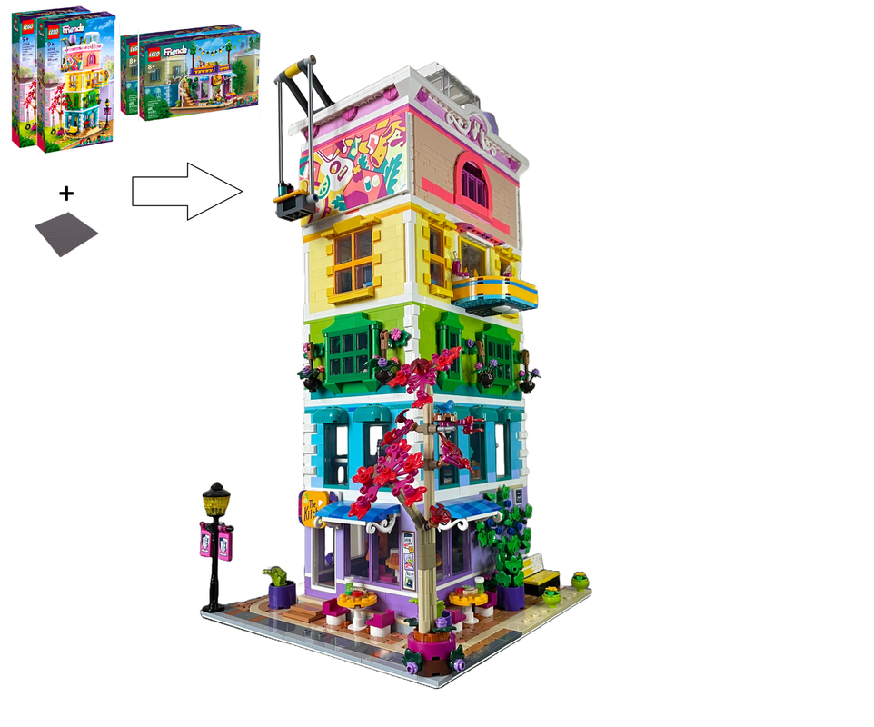 Lego Community Tower 2 modular alternate build of 2x41748 + 2x41747