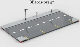 Lego Mils Road Plate With Parking Spots