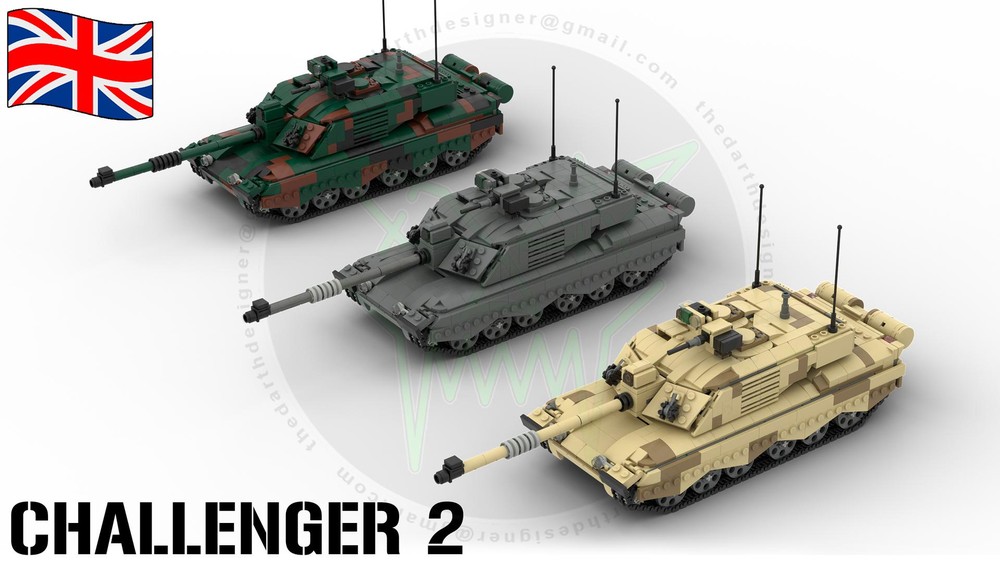 Lego CHALLENGER 2 | Main Battle Tank | MBT - 1:35 Scale (v2)