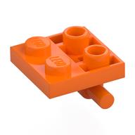 Lego Plate Special 2 x 2 with Horizontal T-Bar Underneath / Orange