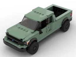 Built Tough F-250 XLT - Sand Green - 8 Stud Speed Champions