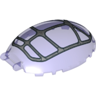 Lego Windscreen 8 x 6 x 2 1/3 Bubble Canopy with Handle with Silver Frame, 9 Windows Print