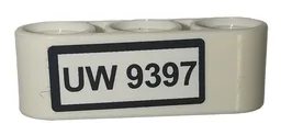 Technic, Liftarm Thick 1 x 3 with 'UW 9397' Pattern (Sticker) - Set 9397