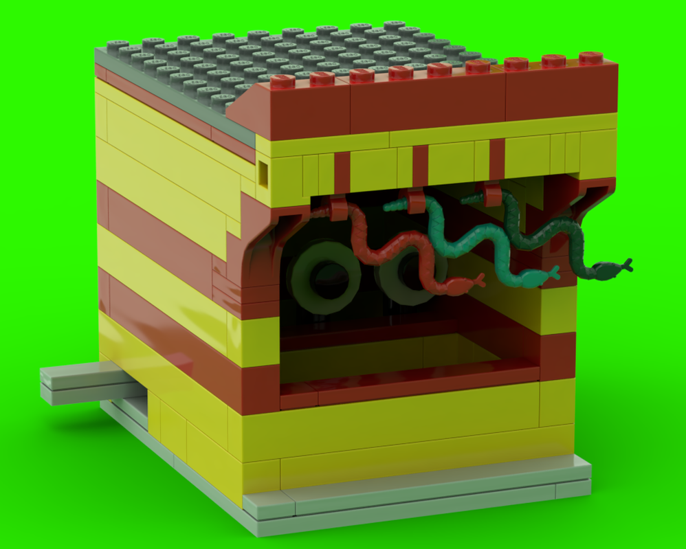 Lego Target throwing, Amusement park game