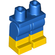 Lego Hips with Blue Legs and Yellow Boots Pattern / Blue