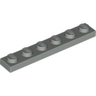 Lego Plate 1 x 6 / Light Gray