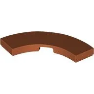 Tile 3 x 3 Curved, Macaroni / Dark Orange