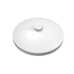 Dish 4 x 4 Inverted [Radar] / Glow in Dark White