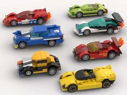 Tiny Turbo Race Cars including Ferrari 512 Lego set #40193-1
