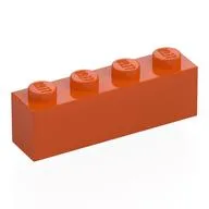 Brick 1 x 4 / Reddish Orange