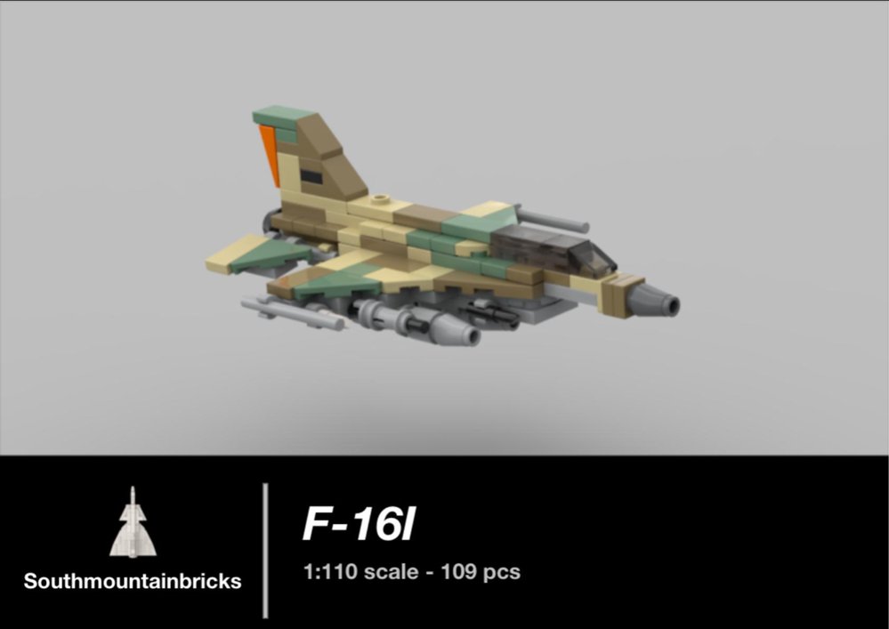 Lego F-16I [1:110 scale]