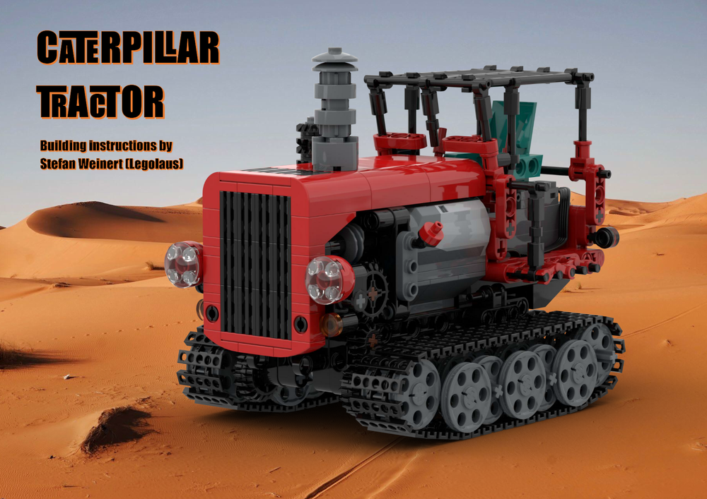 Lego Caterpillar Tractor (red Version)