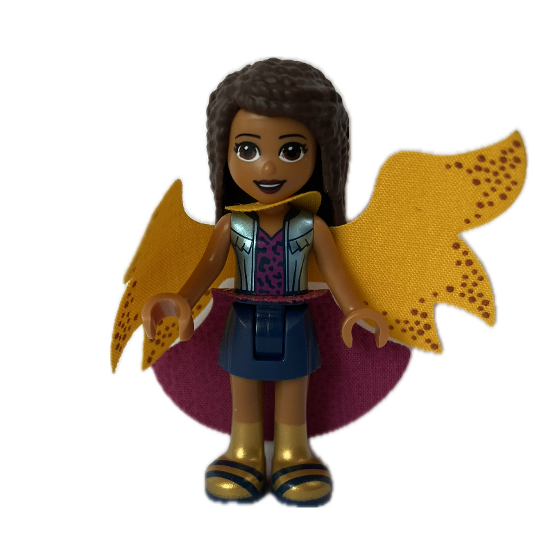 Lego Andrea - Medium Blue Jacket, Dark Blue Skirt, Cape