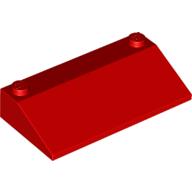 Lego Brick Sloped 33° 3 x 6 No Inner Walls / Red