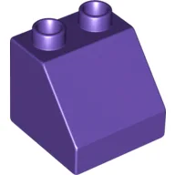 Duplo Brick 2 x 2 Slope 45° / Dark Purple
