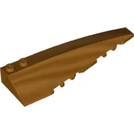 Brick Wedged, Curved 10 x 3 Right / Metallic Gold