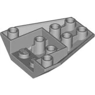 Brick Wedged, Sloped Inverted 4 x 4 Triple [2 Connections between Front Studs] / Light Bluish Gray