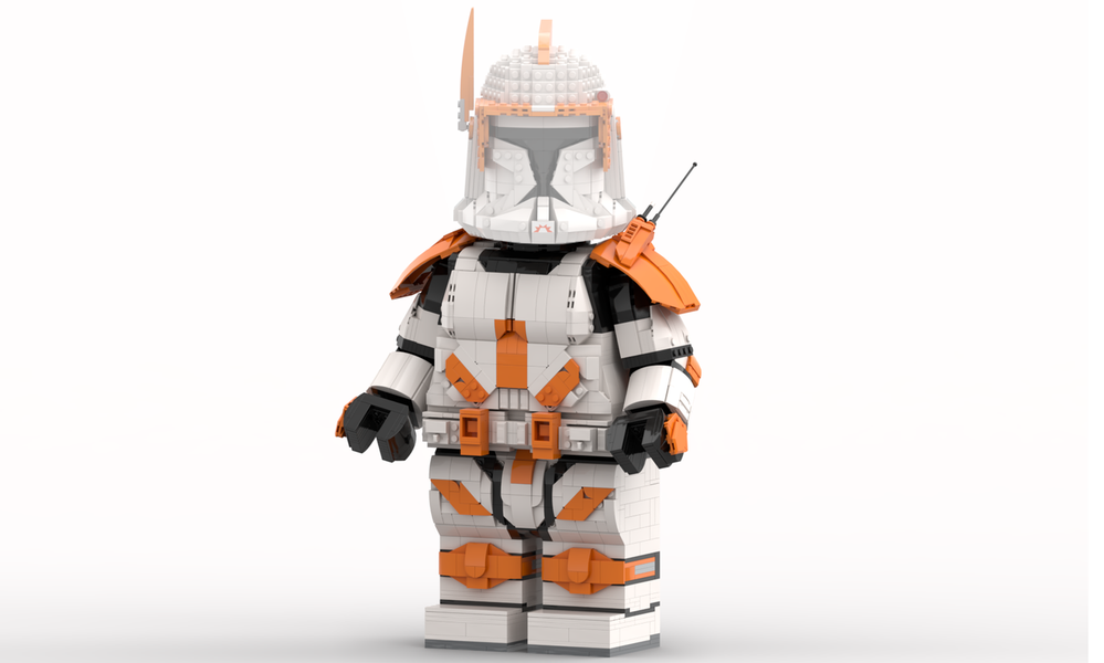 Lego Commander Cody Phase 1 Megafigure (fits official helmet)
