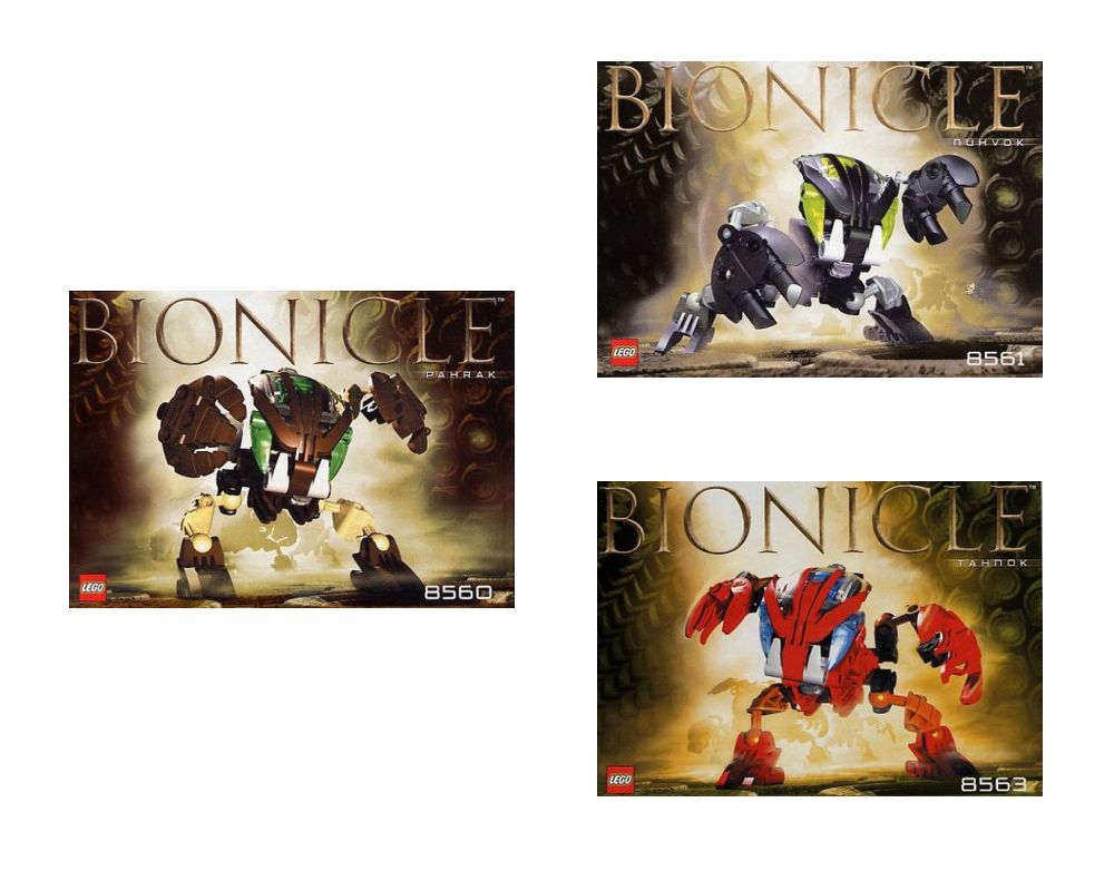 Lego Bohrok Co-Pack (contains 8560 8561 8563)