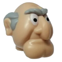 Minifig Head Special (Statler) / Light Nougat
