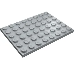 Plate 6 x 8 / Light Bluish Gray